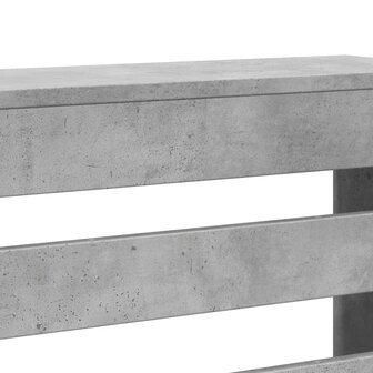 Radiatorombouw 149x20x82 cm bewerkt hout betongrijs 6