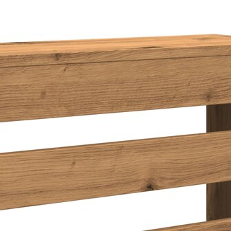 Radiatorombouw 149x20x82 cm bewerkt hout artisanaal eikenkleur 6
