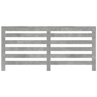 Radiatorombouw 175x20x82 cm bewerkt hout betongrijs 3