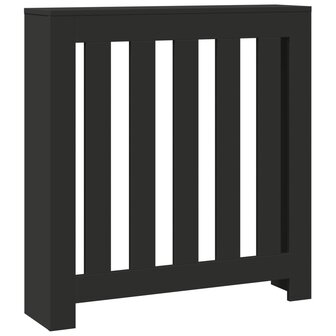 Radiatorombouw 78x20x82 cm bewerkt hout zwart 2
