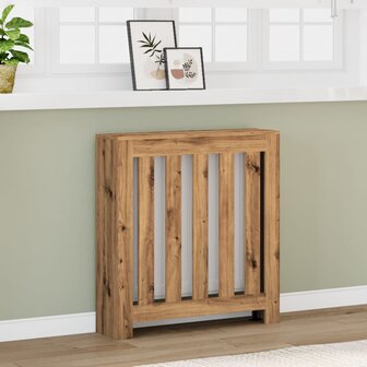 Radiatorombouw 78x20x82 cm bewerkt hout artisanaal eikenkleur 1