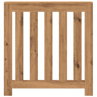 Radiatorombouw 78x20x82 cm bewerkt hout artisanaal eikenkleur 3