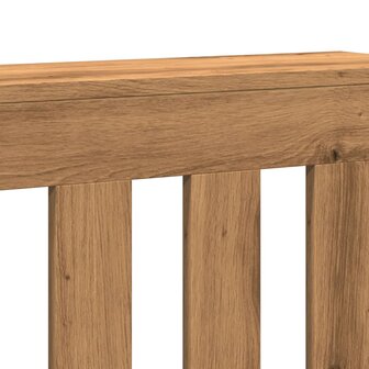 Radiatorombouw 78x20x82 cm bewerkt hout artisanaal eikenkleur 6