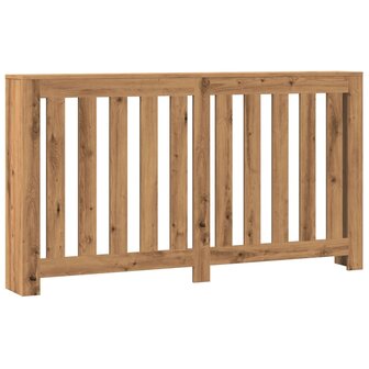 Radiatorombouw 149x20x82 cm bewerkt hout artisanaal eikenkleur 2