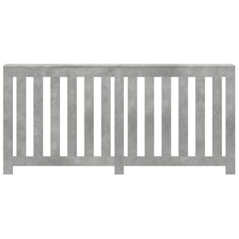 Radiatorombouw 175x20x82 cm bewerkt hout betongrijs 3