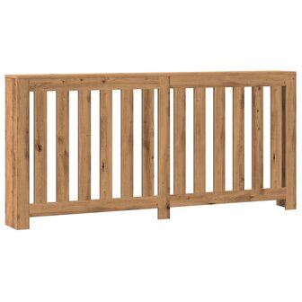 Radiatorombouw 175x20x82 cm bewerkt hout artisanaal eikenkleur 2