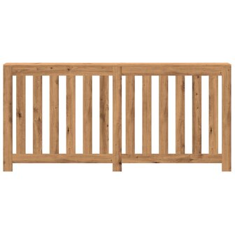 Radiatorombouw 175x20x82 cm bewerkt hout artisanaal eikenkleur 3
