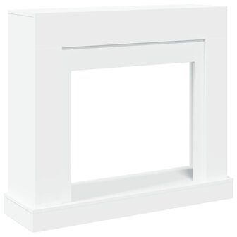 Haardombouw 100x30x87,5 cm bewerkt hout wit 2