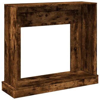 Haardombouw 100x30x87,5 cm bewerkt hout gerookt eikenkleurig 6