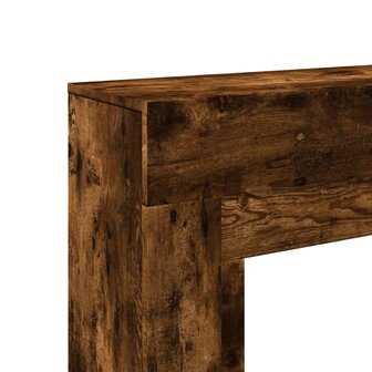 Haardombouw 100x30x87,5 cm bewerkt hout gerookt eikenkleurig 7