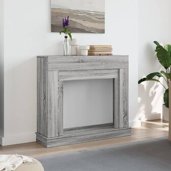 Haardombouw 100x30x87,5 cm bewerkt hout grijs sonoma eikenkleur 3