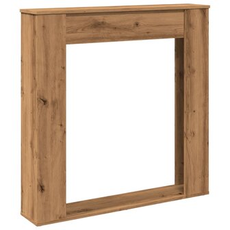 Haardombouw 100x20x100 cm bewerkt hout artisanaal eikenkleurig 2