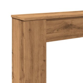 Haardombouw 100x20x100 cm bewerkt hout artisanaal eikenkleurig 7