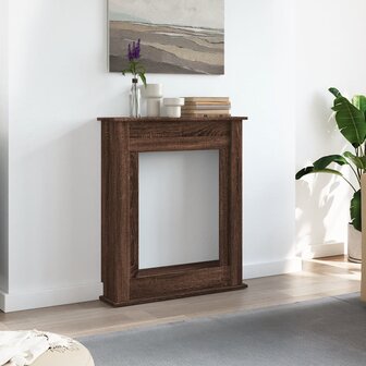 Haardombouw 75x20x87,5 cm bewerkt hout bruin eikenkleurig 3