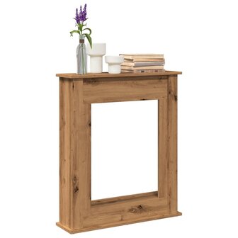 Haardombouw 75x20x87,5 cm bewerkt hout artisanaal eikenkleurig 1