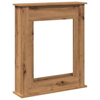 Haardombouw 75x20x87,5 cm bewerkt hout artisanaal eikenkleurig 2