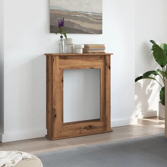 Haardombouw 75x20x87,5 cm bewerkt hout artisanaal eikenkleurig 3