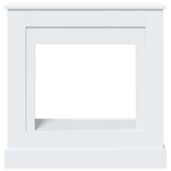 Haardombouw 90x30x90 cm bewerkt hout wit 4