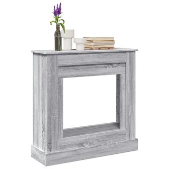 Haardombouw 90x30x90 cm bewerkt hout grijs sonoma eikenkleur 1