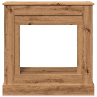 Haardombouw 90x30x90 cm bewerkt hout artisanaal eikenkleurig 4