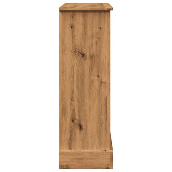 Haardombouw 90x30x90 cm bewerkt hout artisanaal eikenkleurig 5