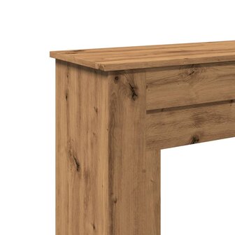 Haardombouw 90x30x90 cm bewerkt hout artisanaal eikenkleurig 7
