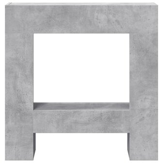 Haardombouw 81x18x82 cm bewerkt hout betongrijs 4
