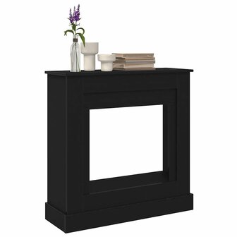 Haardombouw 90x30x90 cm spaanplaat zwart eikenkleurig 4