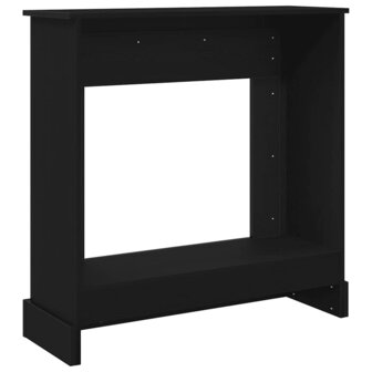 Haardombouw 90x30x90 cm spaanplaat zwart eikenkleurig 7