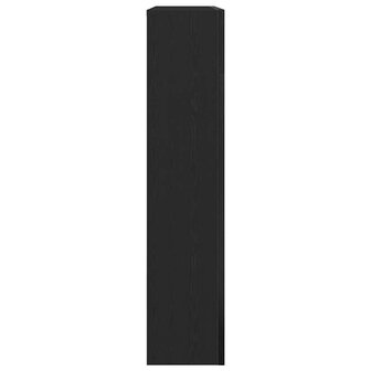 Haardombouw 81x18x82 cm spaanplaat zwart eikenkleurig 6