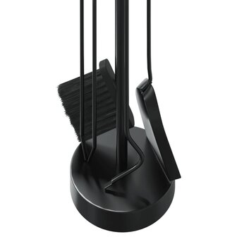 5-delige Haardset 18x66 cm staal 8