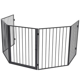 Openhaardhek staal zwart  2