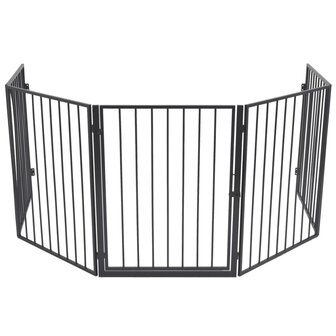 Openhaardhek staal zwart  3