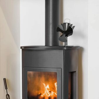 Kachelventilator met 3 vinnen zwart 7
