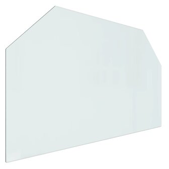 Glasplaat openhaard zeshoekig 100x60 cm 2