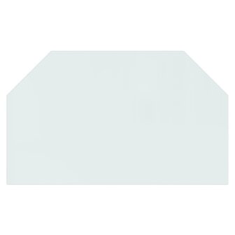 Glasplaat openhaard zeshoekig 100x60 cm 3