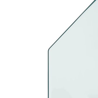 Glasplaat openhaard zeshoekig 100x60 cm 5