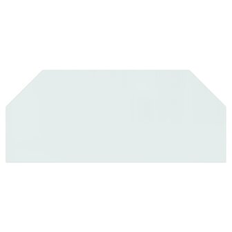 Glasplaat openhaard zeshoekig 120x50 cm 3