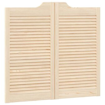 Draaideuren louvre design 2-Paar 90x100 cm massief grenenhout 4