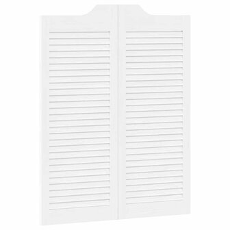 Draaideuren louvredesign 2 paar 100x80 cm wit 4
