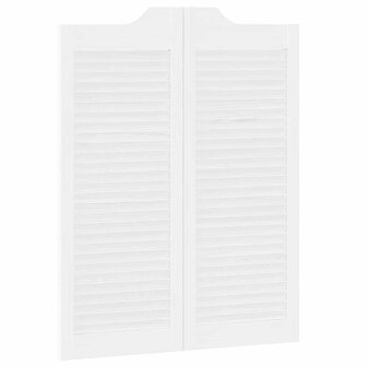 Draaideuren louvredesign 2 paar 100x80 cm wit 8