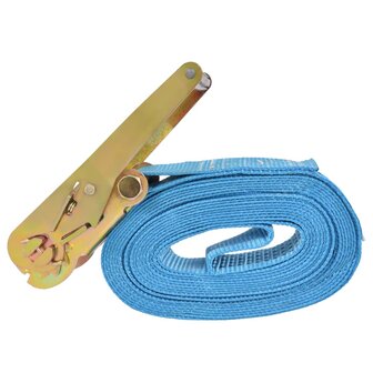 Spanbanden 4 ton 8mx50mm blauw 4 st 4