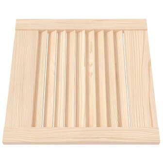 Kastdeuren met lamellen 4 st 39,5x39,4 cm massief grenenhout 3