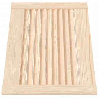 Kastdeuren met lamellen 4 st 39,5x49,4 cm massief grenenhout 3