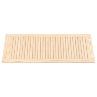 Kastdeuren met lamellen 2 st 99,3x39,4 cm massief grenenhout 3