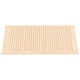 Kastdeuren met lamellen 2 st 99,3x49,4 cm massief grenenhout 3