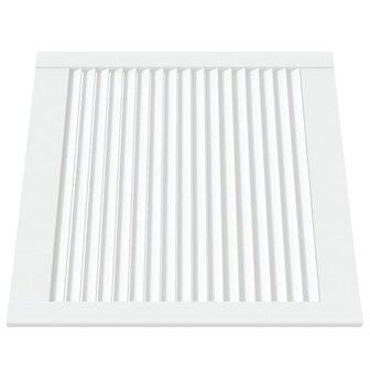 Kastdeuren met lamellen 4 st 61,5x59,4 cm grenenhout wit 3