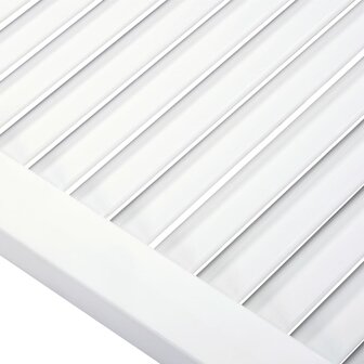 Kastdeur met lamellen 99,3x49,4 cm massief grenenhout wit 4