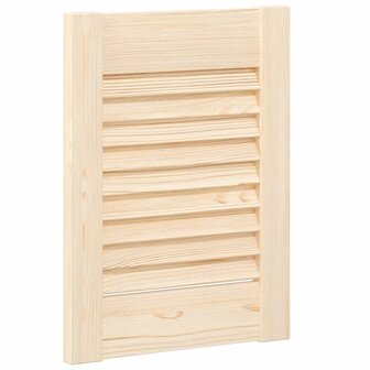 Kastdeuren met lamellen 2 st 39,5x29,5 cm massief grenenhout 4