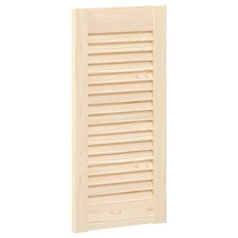 Kastdeuren met lamellen 4 st 61,5x29,5 cm massief grenenhout 4